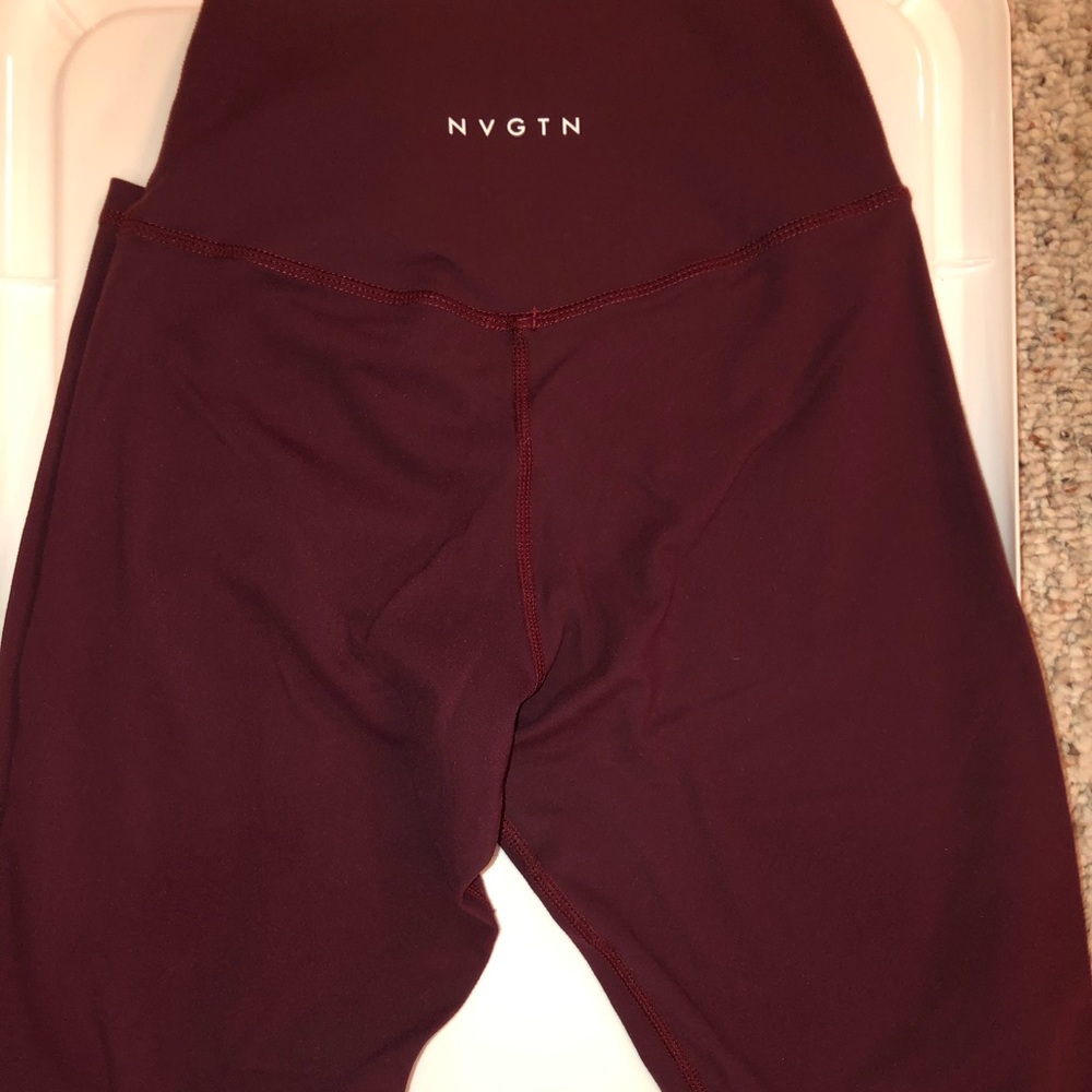 NVGTN Burgundy Signature Leggings